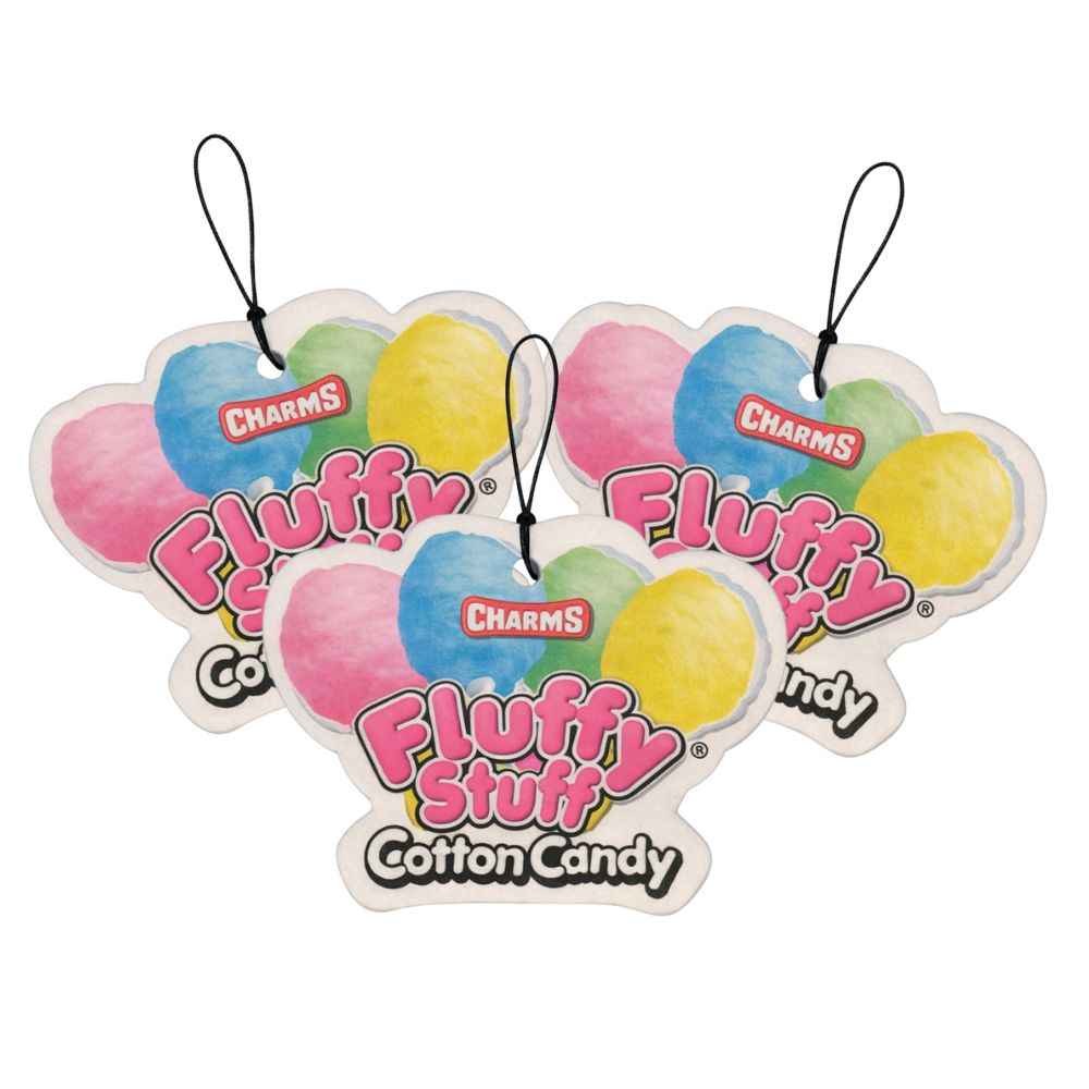Air Freshener - Charms Fluffy Stuff Cotton Candy Scent 3-Pack