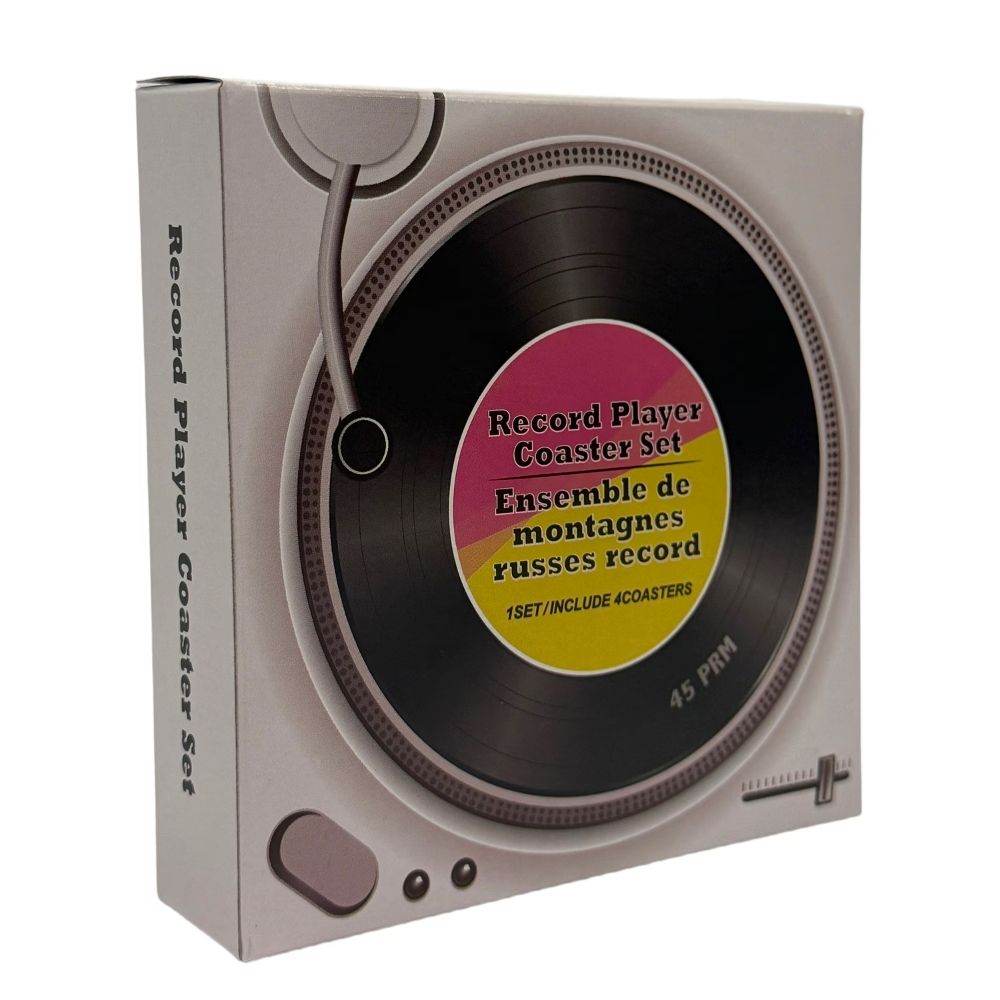 Record Player Coaster Set