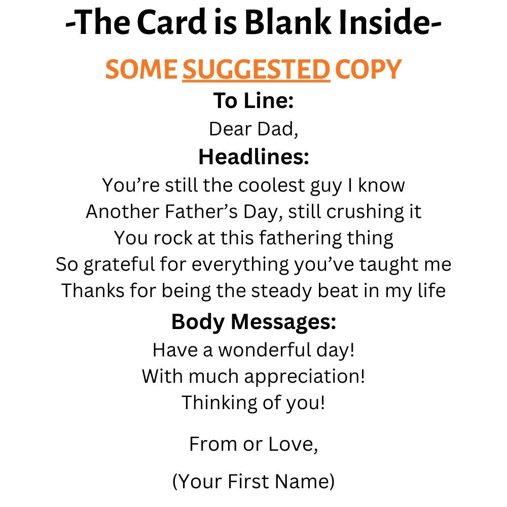 Customizable 5x7 Greeting Card - Father's Day