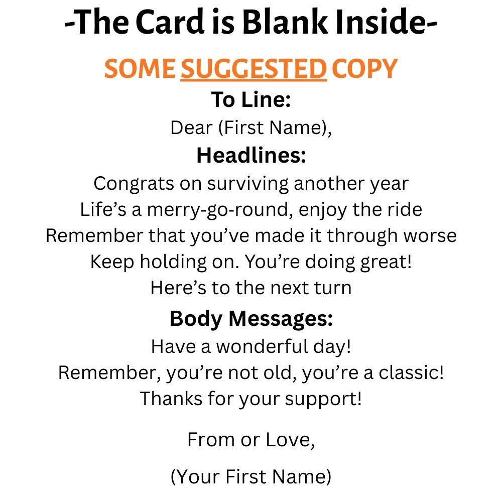 Customizable 5x7 Greeting Card - Merry-Go-Round