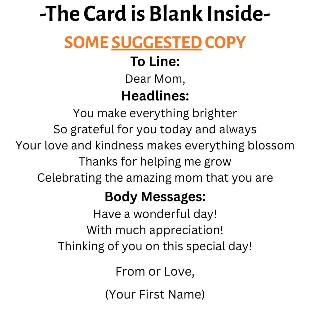 Customizable 5x7 Greeting Card - Mother's Day