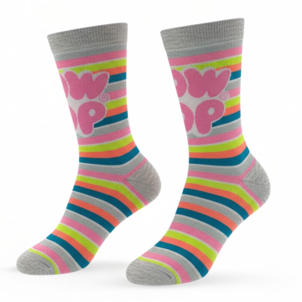 Socks - Blow Pop Grey Multicolor Striped