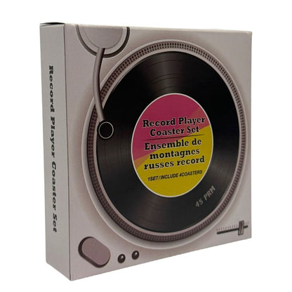 Record Player Coaster Set