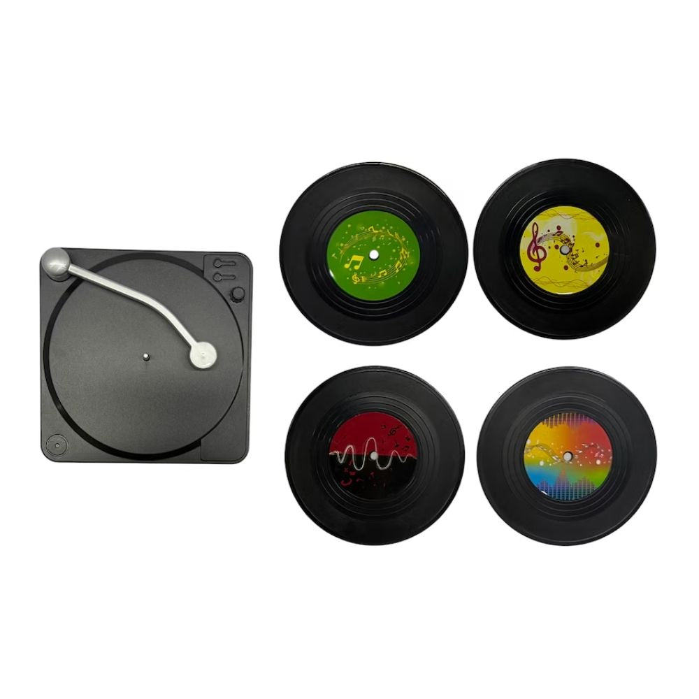 Record Player Coaster Set
