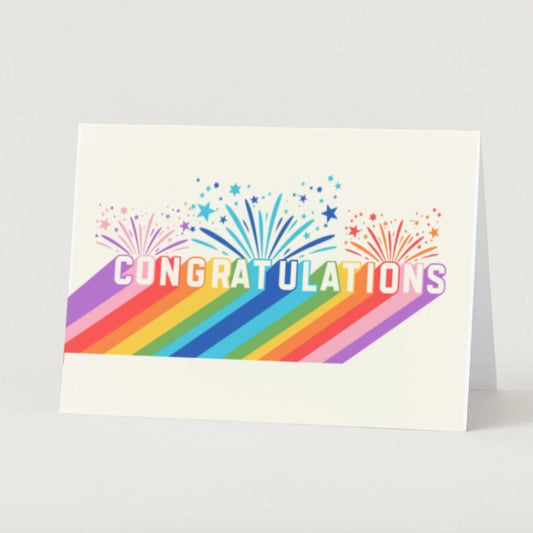 Customizable 5x7 Greeting Card - Congratulations