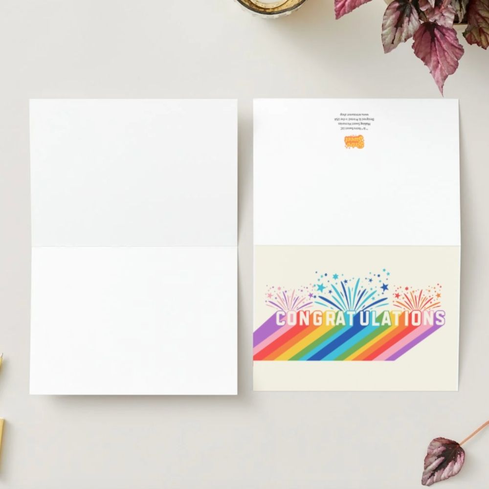 Customizable 5x7 Greeting Card - Congratulations