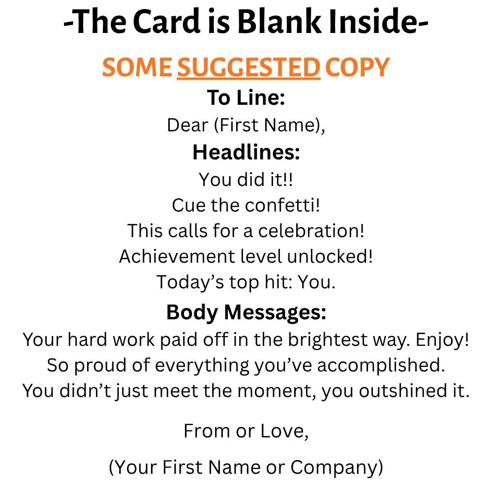 Customizable 5x7 Greeting Card - Congratulations