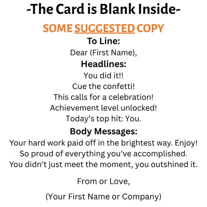 Customizable 5x7 Greeting Card - Congratulations
