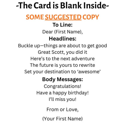 Customizable 5x7 Greeting Card - DeLorean