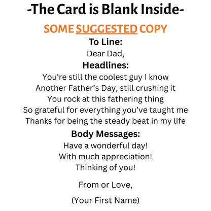 Customizable 5x7 Greeting Card - Father's Day