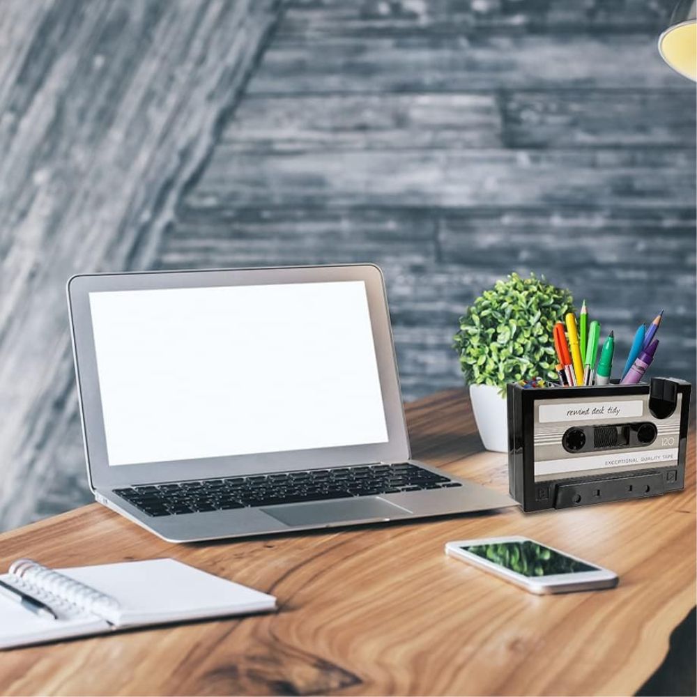 Cassette Tape Dispenser & Pen Holder