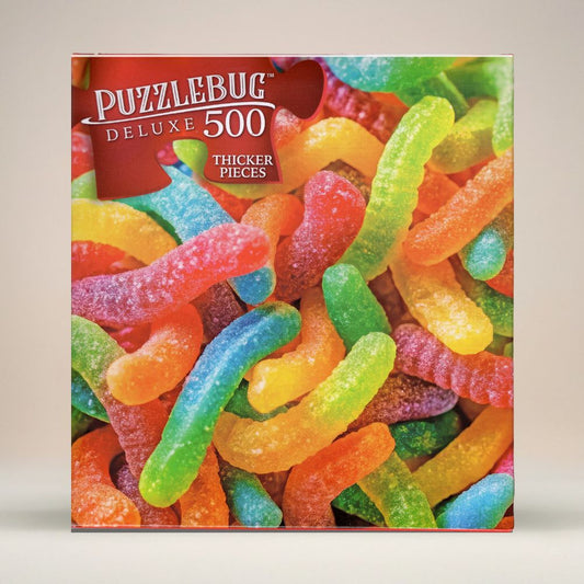 Puzzle - 500 Piece, Gummy Worms Carnival