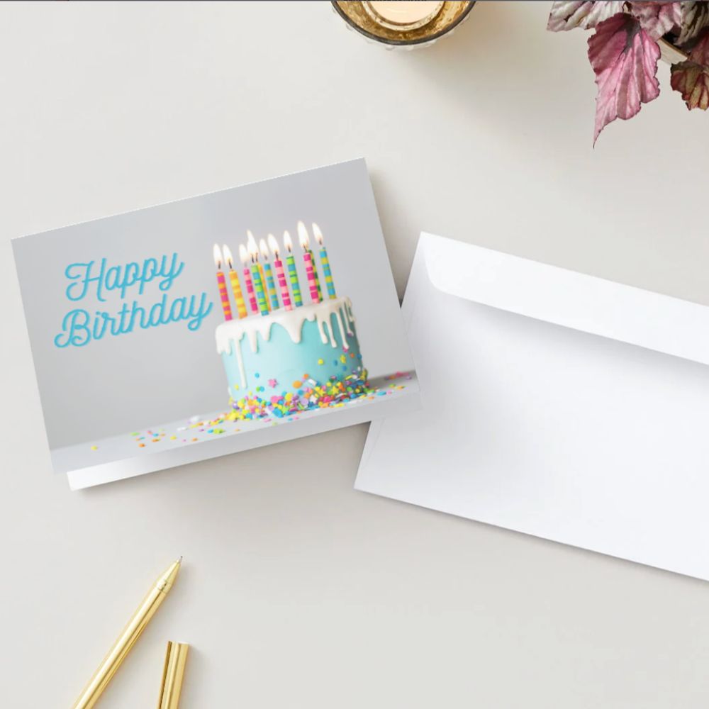 Customizable 5x7 Greeting Card - Happy Birthday