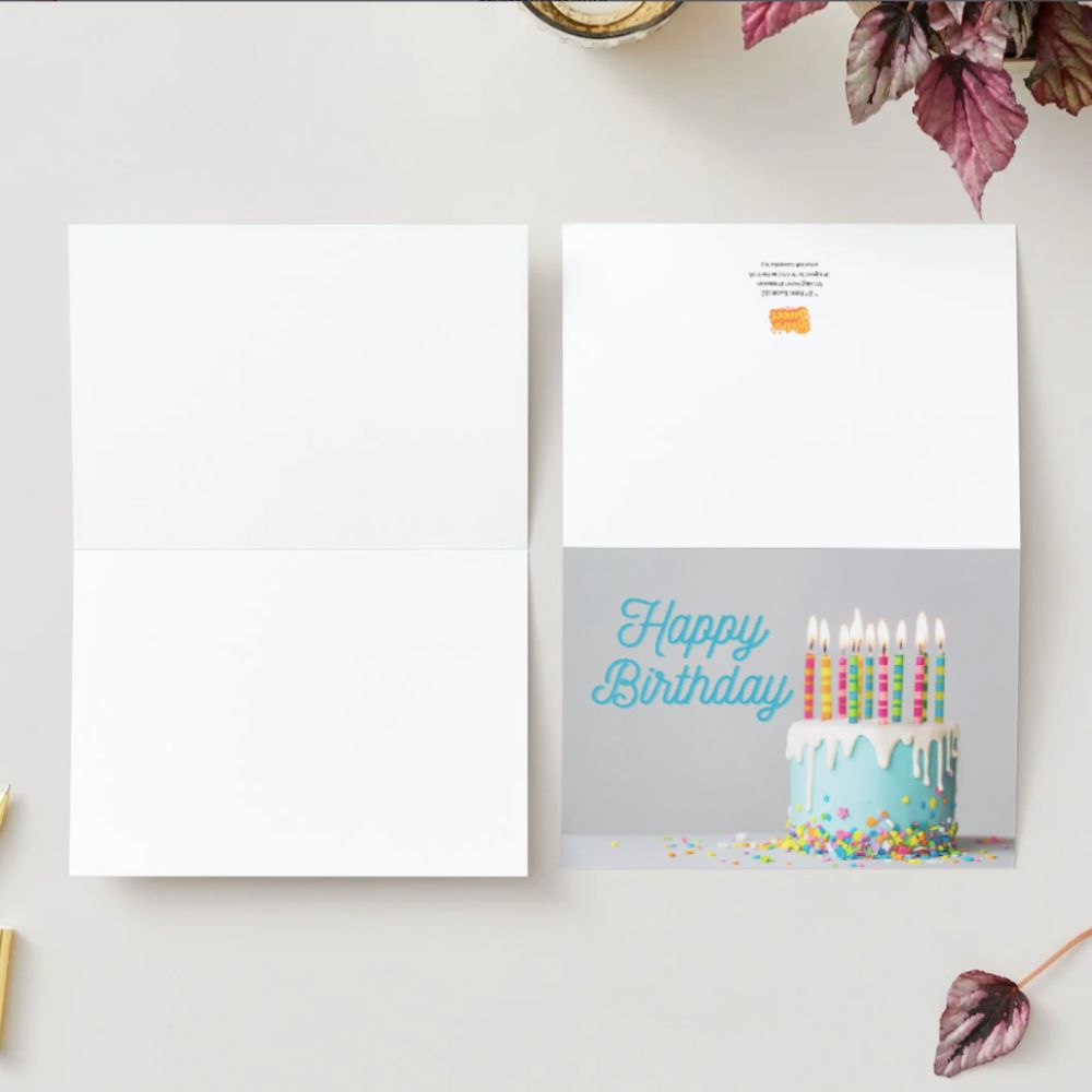 Customizable 5x7 Greeting Card - Happy Birthday