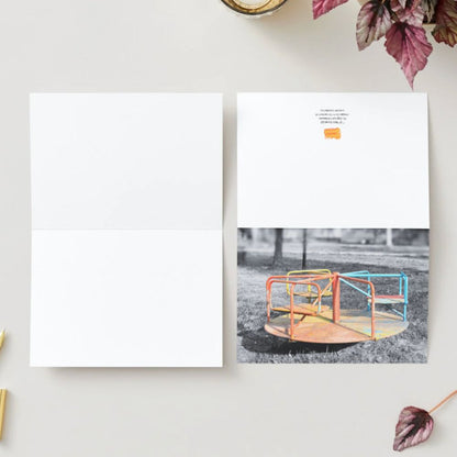 Customizable 5x7 Greeting Card - Merry-Go-Round