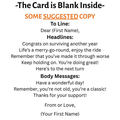 Customizable 5x7 Greeting Card - Merry-Go-Round