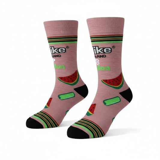 Socks - Mike and Ike Sour Watermelon Pink