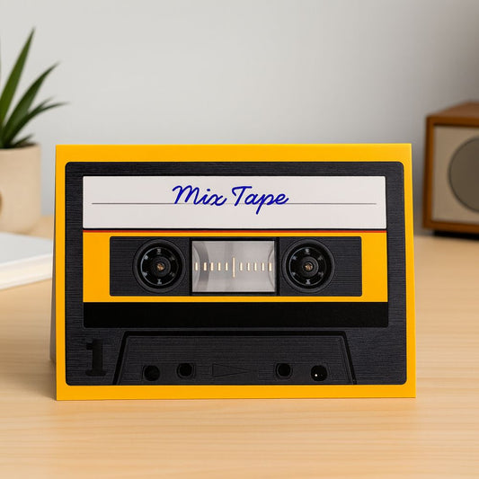 Customizable 5x7 Greeting Card - Mix Tape