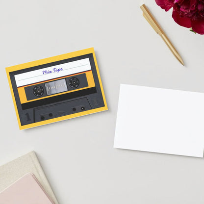 Customizable 5x7 Greeting Card - Mix Tape