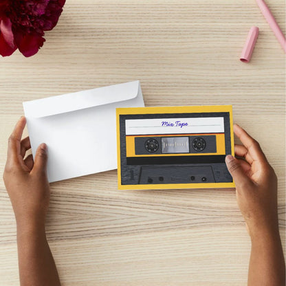 Customizable 5x7 Greeting Card - Mix Tape