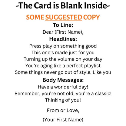 Customizable 5x7 Greeting Card - Mix Tape
