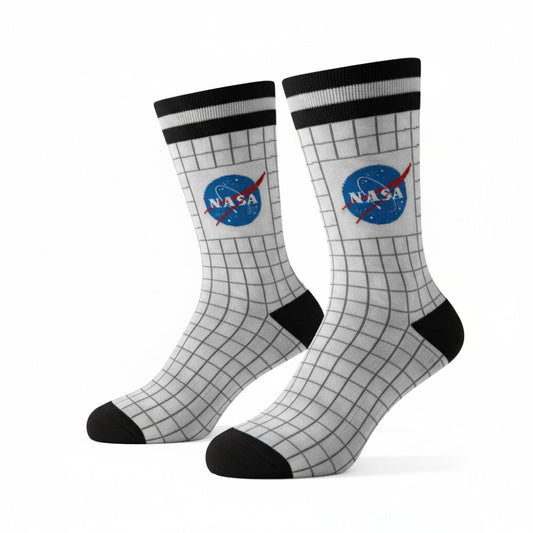 Socks - NASA White Black