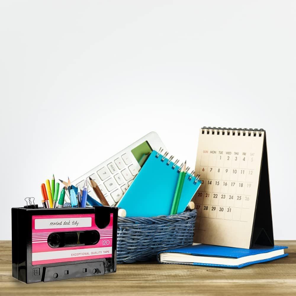 Cassette Tape Dispenser & Pen Holder