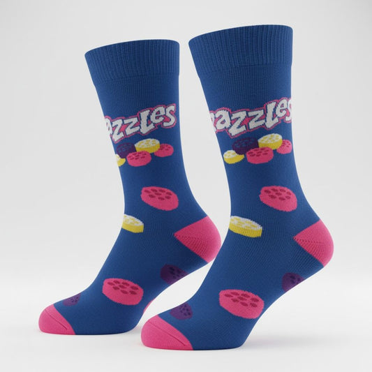 Socks - Razzles Blue Pink