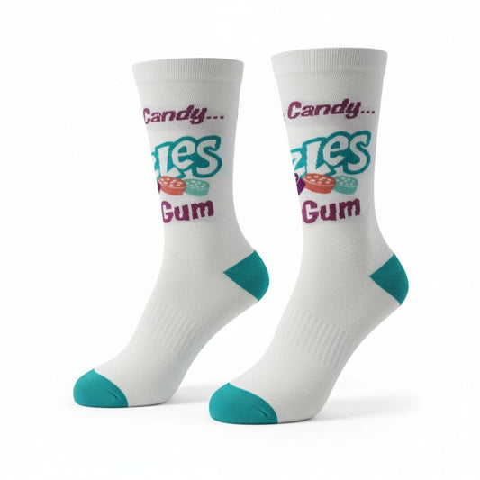 Socks - Razzles White Teal