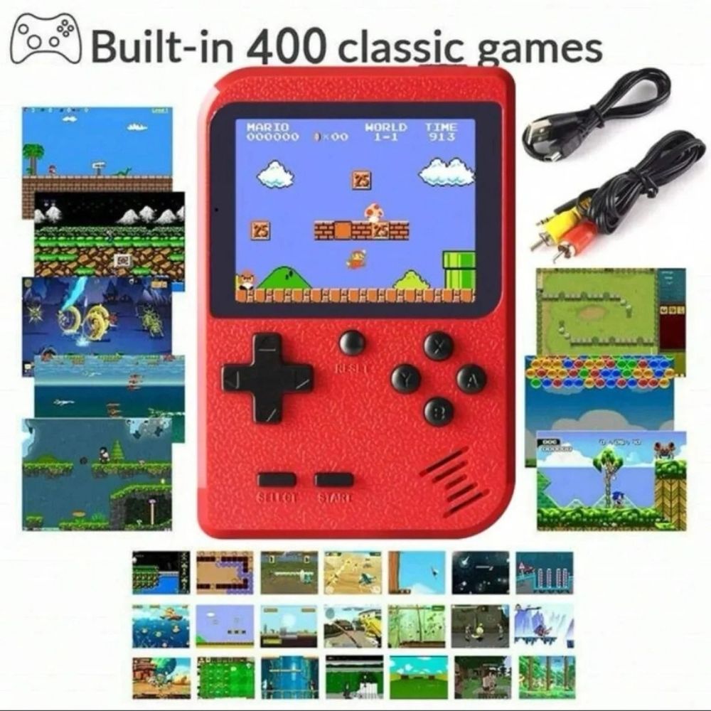 Retro Handheld Video Game Console - 400 Classic Games