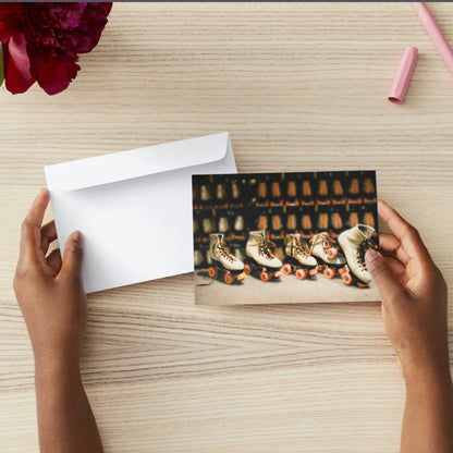 Customizable 5x7 Greeting Card - Roller Skates