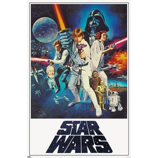Poster - Star Wars: A New Hope, 34L" x 22.4W", Unframed