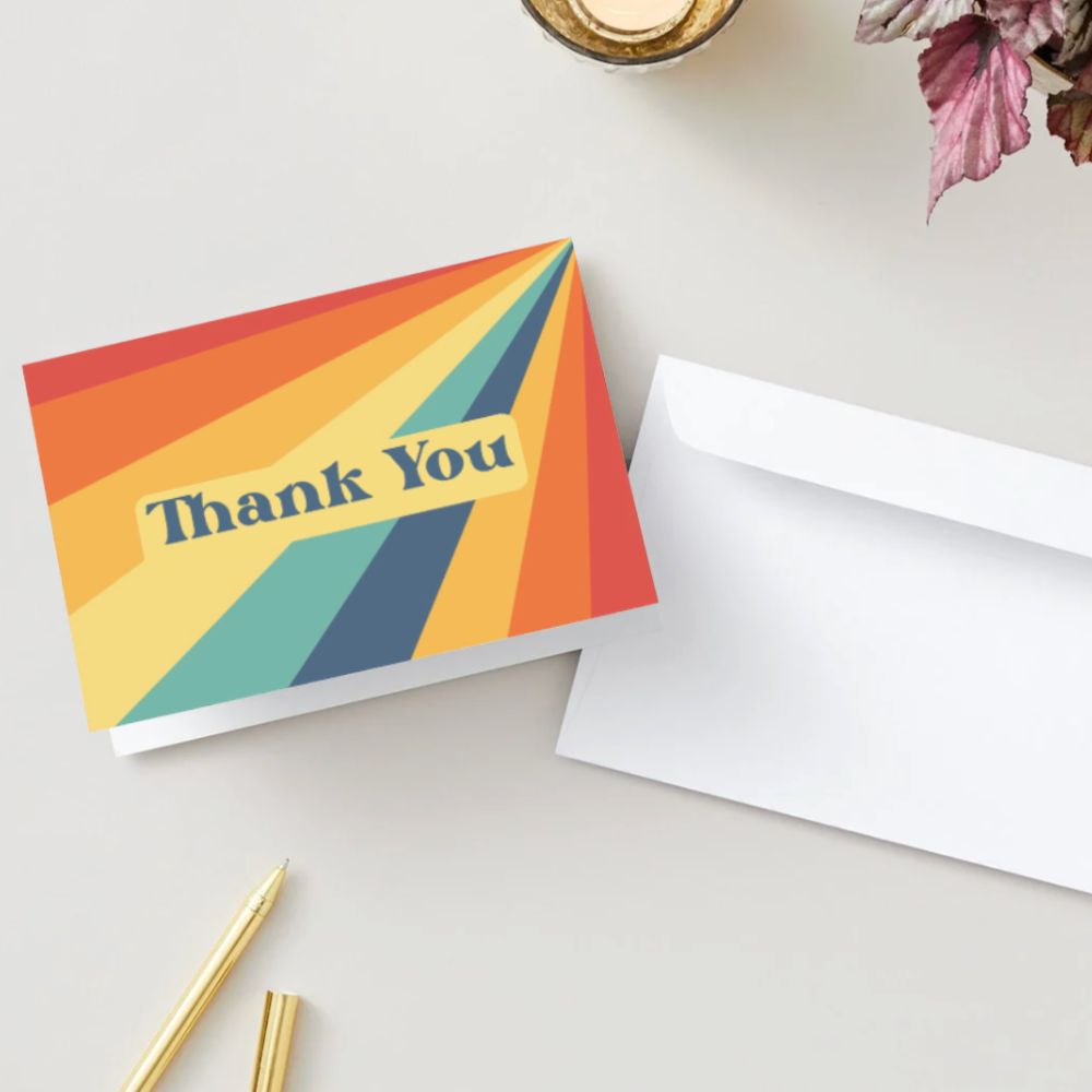 Customizable 5x7 Greeting Card - Thank You