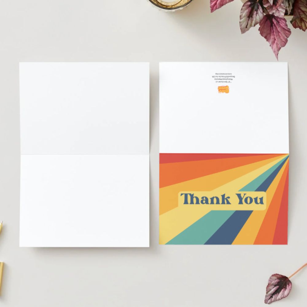 Customizable 5x7 Greeting Card - Thank You