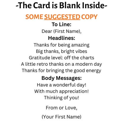 Customizable 5x7 Greeting Card - Thank You