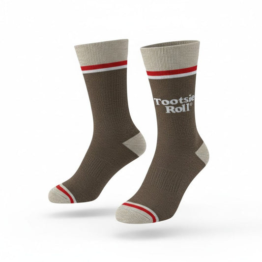Socks - Tootsie Roll Novelty Brown Heather
