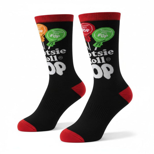 Socks - Tootsie Roll Pop Lollipop Trio Black