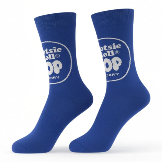 Socks - Tootsie Roll Pop Cherry Blue