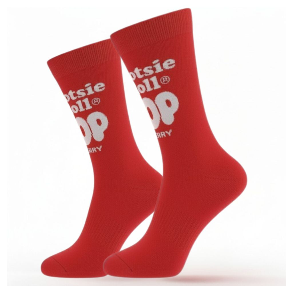 Socks - Tootsie Roll Pop Cherry Red