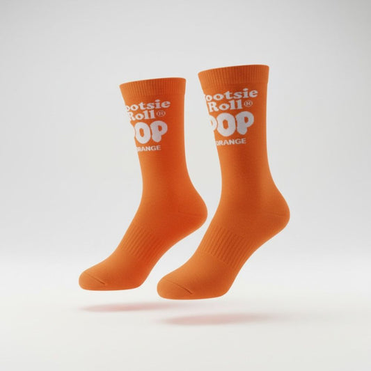 Socks - Tootsie Roll Pop Orange