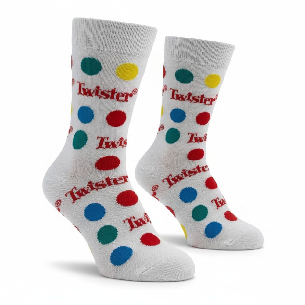 Socks - Twister White