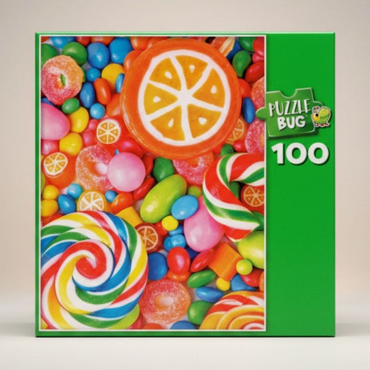 Puzzle - 100 Piece, Yummy Swirly Pops & Candy